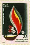 FLAME OF MARTYRDOM 1001 Indian Post