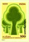 STYLISED TREES 1008 Indian Post