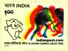 STYLISED HOCKEY PLAYER 1013 Indian Post