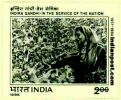 INDIRA GANDHI WITH CROWD 1167 Indian Post