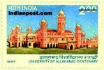 UNIVERSITY OF ALLAHABAD 1256 Indian Post