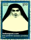 BLESSED SISTER ALPHONSA 1673 Indian Post