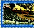 SCINDIA SCHOOL CENTENARY (SE-TENANT) 1745 Indian Post