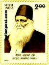 SYED AHMED KHAN - 1817 - 1898 1782 Indian Post